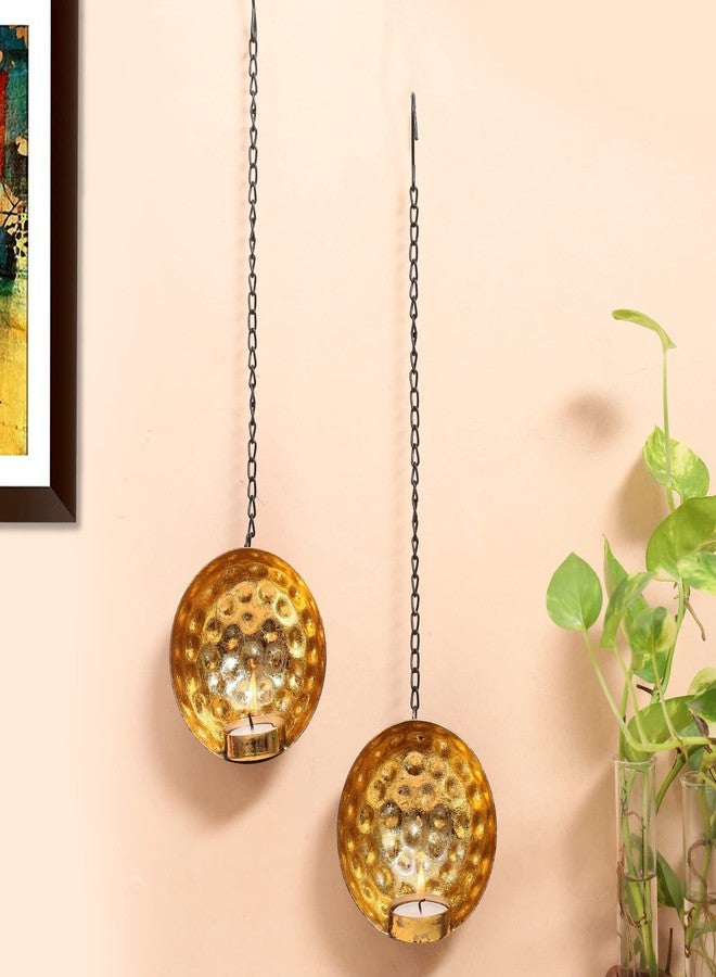 Ascension Metal Sconce Votive Wall Hanging Tealight Candle Holder Candle Holders for Home Decoration 38cm (Pack of 2) - Image 1